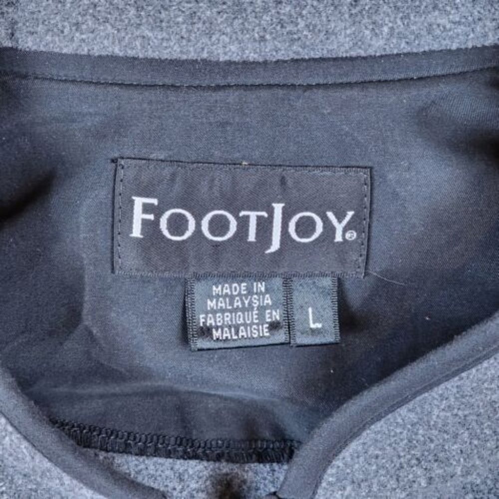 FootJoy Fleece Golf Vest Gray Size L NO SLEEVES Sugarbush Golf Club - Picture 6 of 7